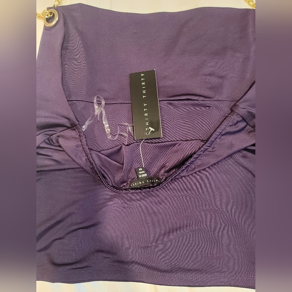 Thirty thirty backless chain strap top Purple Meduim NWT - Picture 2 of 4